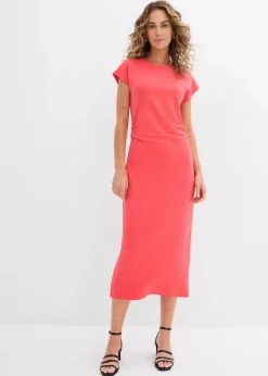 Damen bonprix Kleider|Bekleidung·Pullover & Strickjacken|Midikleid aus softem Viskose-Mix