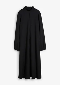 Damen bonprix Bekleidung·Pullover & Strickjacken|Nachhaltigere Materialien|Midikleid aus strukturiertem Crêpe
