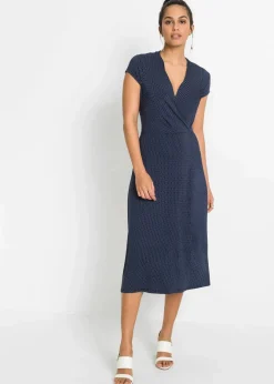Damen bonprix Bekleidung·Pullover & Strickjacken|Kleider|Midikleid aus Viksose-Mix