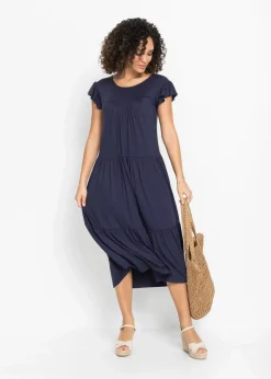 Damen bonprix Bekleidung·Pullover & Strickjacken|Kleider|Midikleid aus Viskose