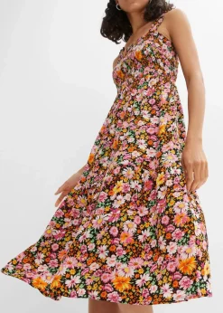 Damen bonprix Nachhaltigere Materialien|Kleider|Midikleid aus Viskose