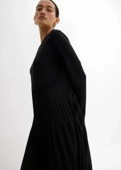 Sale Midikleid aus Viskose-Mix Damen Bekleidung·Pullover & Strickjacken|Kleider