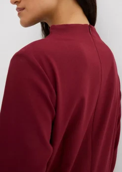 Clearance Midikleid aus Viskose-Mix Damen Kleider|Bekleidung·Pullover & Strickjacken