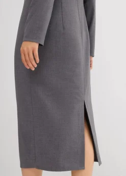 Damen bonprix Bekleidung·Pullover & Strickjacken|Kleider|Midikleid aus Viskose-Mix