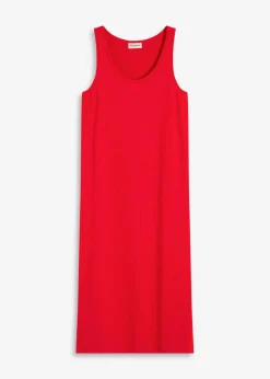 Damen bonprix Kleider|Bekleidung·Pullover & Strickjacken|Midikleid aus weicher Rippe