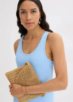 Damen bonprix Bekleidung·Pullover & Strickjacken|Kleider|Midikleid aus weicher Rippe