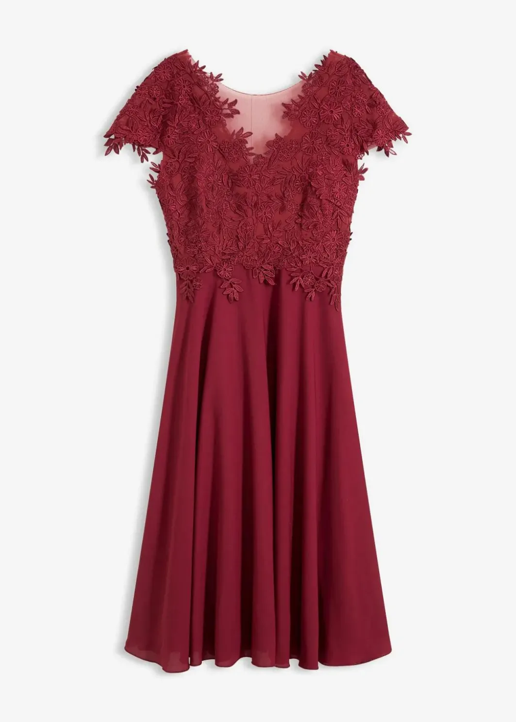 Clearance Midikleid aus zartem Tüll mit Spitze Damen Kleider|Festliche Mode