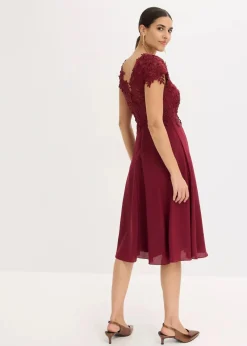 Clearance Midikleid aus zartem Tüll mit Spitze Damen Kleider|Festliche Mode