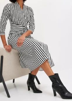 Outlet Midikleid mit Bindeband Damen Bekleidung·Pullover & Strickjacken|Kleider