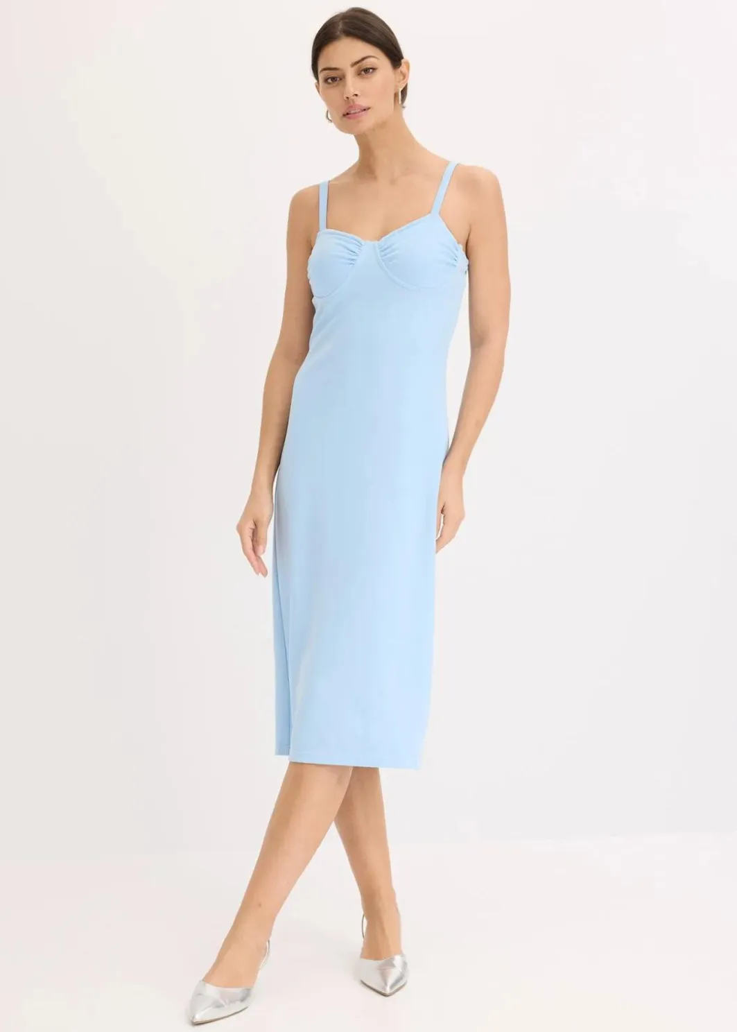 Damen bonprix Kleider|Midikleid mit figurbetonter Passform