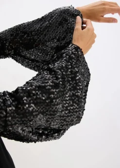 New Midikleid mit Pailletten Damen Bekleidung·Pullover & Strickjacken|Festliche Mode