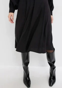 Damen bonprix Bekleidung·Pullover & Strickjacken|Kleider|Midikleid mit Perlen Applikation