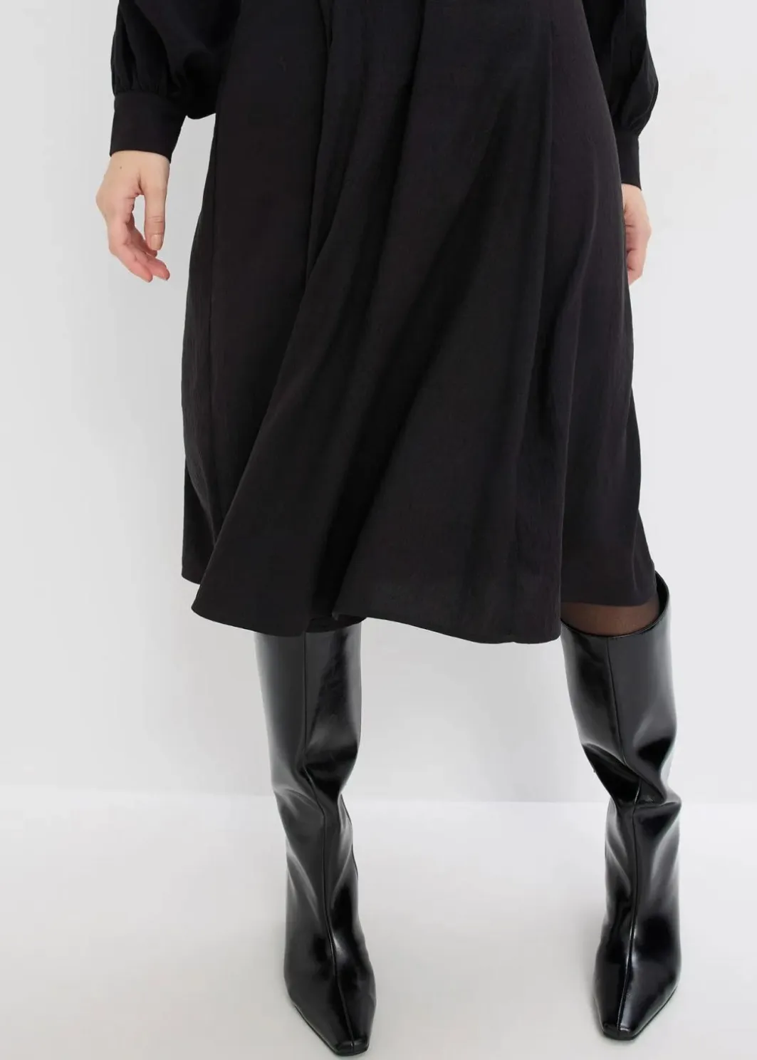 Damen bonprix Bekleidung·Pullover & Strickjacken|Kleider|Midikleid mit Perlen Applikation