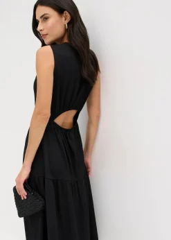 Online Midikleid mit Rückenausschnitt Damen Bekleidung·Pullover & Strickjacken|Kleider