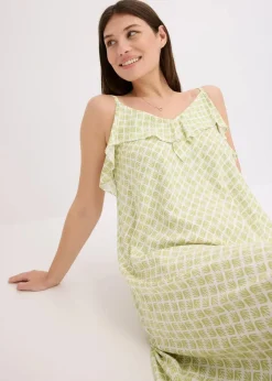 Clearance Midikleid mit Rüsche Damen Bekleidung·Pullover & Strickjacken|Kleider