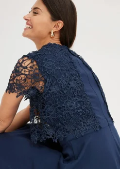 Damen bonprix Festliche Mode|Kleider|Midikleid mit Spitze
