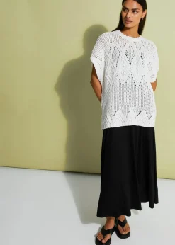 Discount Midikleid mit Stickerei Damen Kleider|Bekleidung·Pullover & Strickjacken