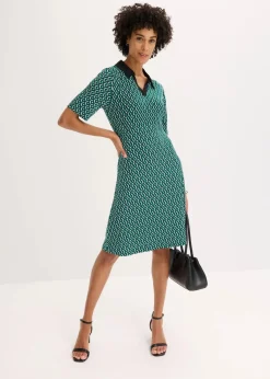 New Midi-Polokleid Damen Kleider|Bekleidung·Pullover & Strickjacken