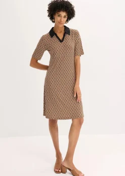 Damen bonprix Bekleidung·Pullover & Strickjacken|Kleider|Midi-Polokleid