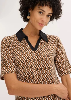 Damen bonprix Bekleidung·Pullover & Strickjacken|Kleider|Midi-Polokleid