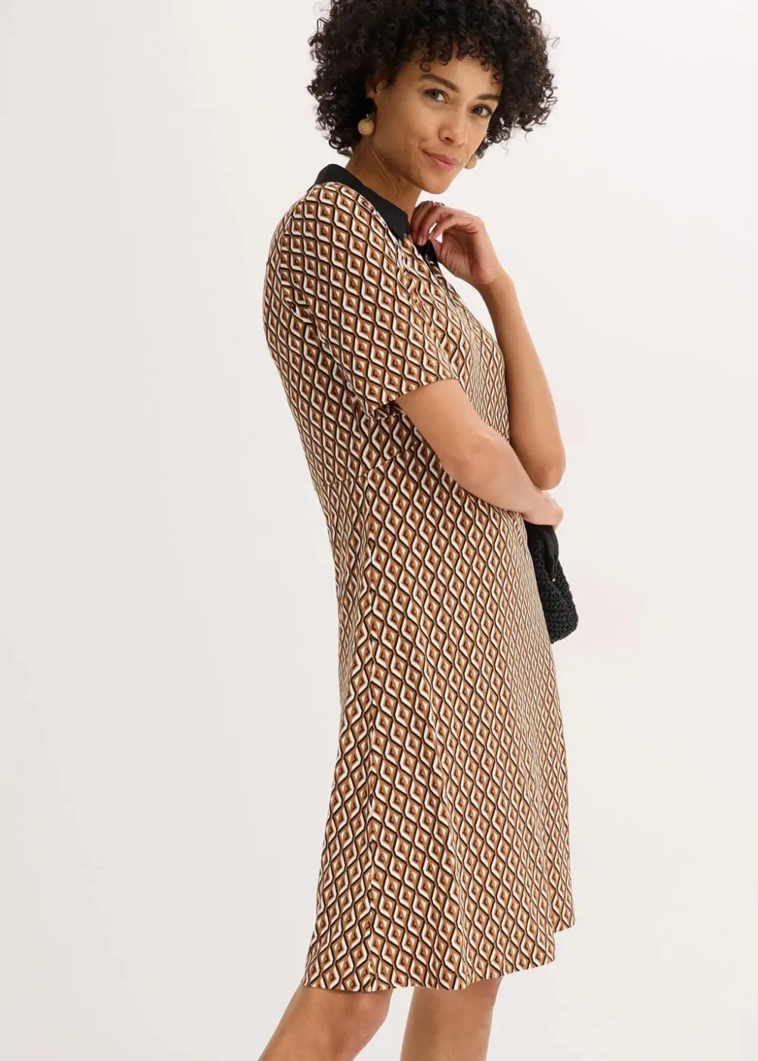 Damen bonprix Bekleidung·Pullover & Strickjacken|Kleider|Midi-Polokleid