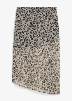Best Midirock aus feinem Chiffon Damen Röcke|Nachhaltigere Materialien