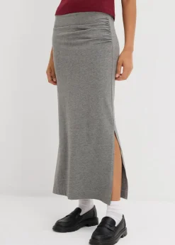 Damen bonprix Bekleidung·Sportbekleidung|Röcke|Midirock aus fließender Viskose