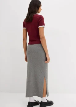 Damen bonprix Bekleidung·Sportbekleidung|Röcke|Midirock aus fließender Viskose