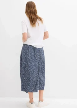 New Midirock aus fließender Viskose Damen Bekleidung·Sportbekleidung|Nachhaltigere Materialien