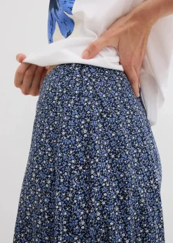 New Midirock aus fließender Viskose Damen Bekleidung·Sportbekleidung|Nachhaltigere Materialien