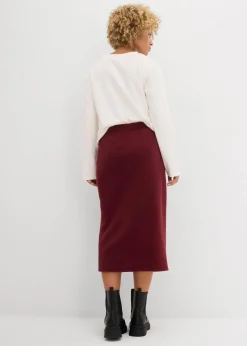Damen bonprix Röcke|Zweiteiler & Sets|Midirock aus Polarfleece