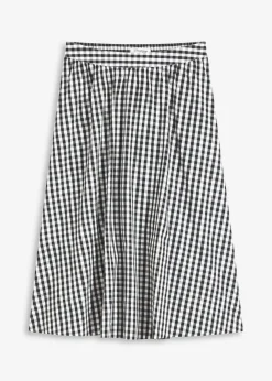 Damen bonprix Röcke|Bekleidung·Sportbekleidung|Midirock aus reiner Baumwolle