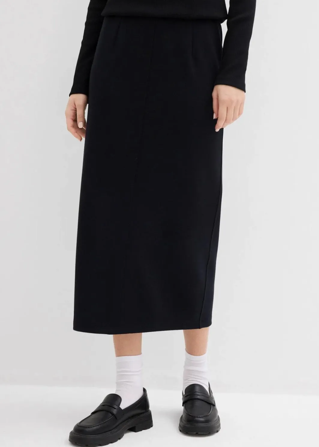 Damen bonprix Bekleidung·Sportbekleidung|Röcke|Midirock aus Scuba