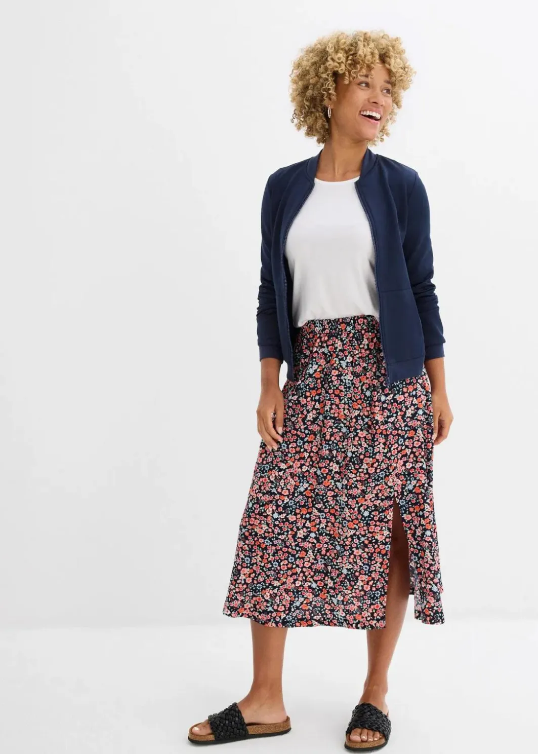Outlet Midirock aus Viskose Damen Bekleidung·Sportbekleidung|Röcke