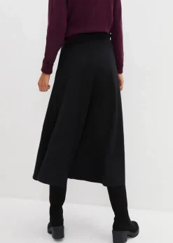 Damen bonprix Bekleidung·Sportbekleidung|Röcke|Midirock aus Viskose-Mix