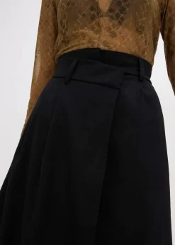 Outlet Midirock aus Viskose-Mix Damen Bekleidung·Sportbekleidung|Röcke