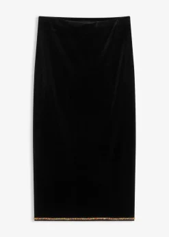 Discount Midirock mit Strass Damen Bekleidung·Sportbekleidung|Röcke