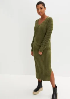 Damen bonprix Bekleidung·Umstandsmode|Bekleidung·Pullover & Strickjacken|Midi-Strickkleid