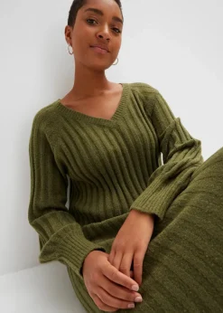 Damen bonprix Bekleidung·Umstandsmode|Bekleidung·Pullover & Strickjacken|Midi-Strickkleid
