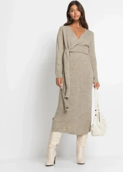 Clearance Midi-Strickkleid Damen Kleider|Strickmode