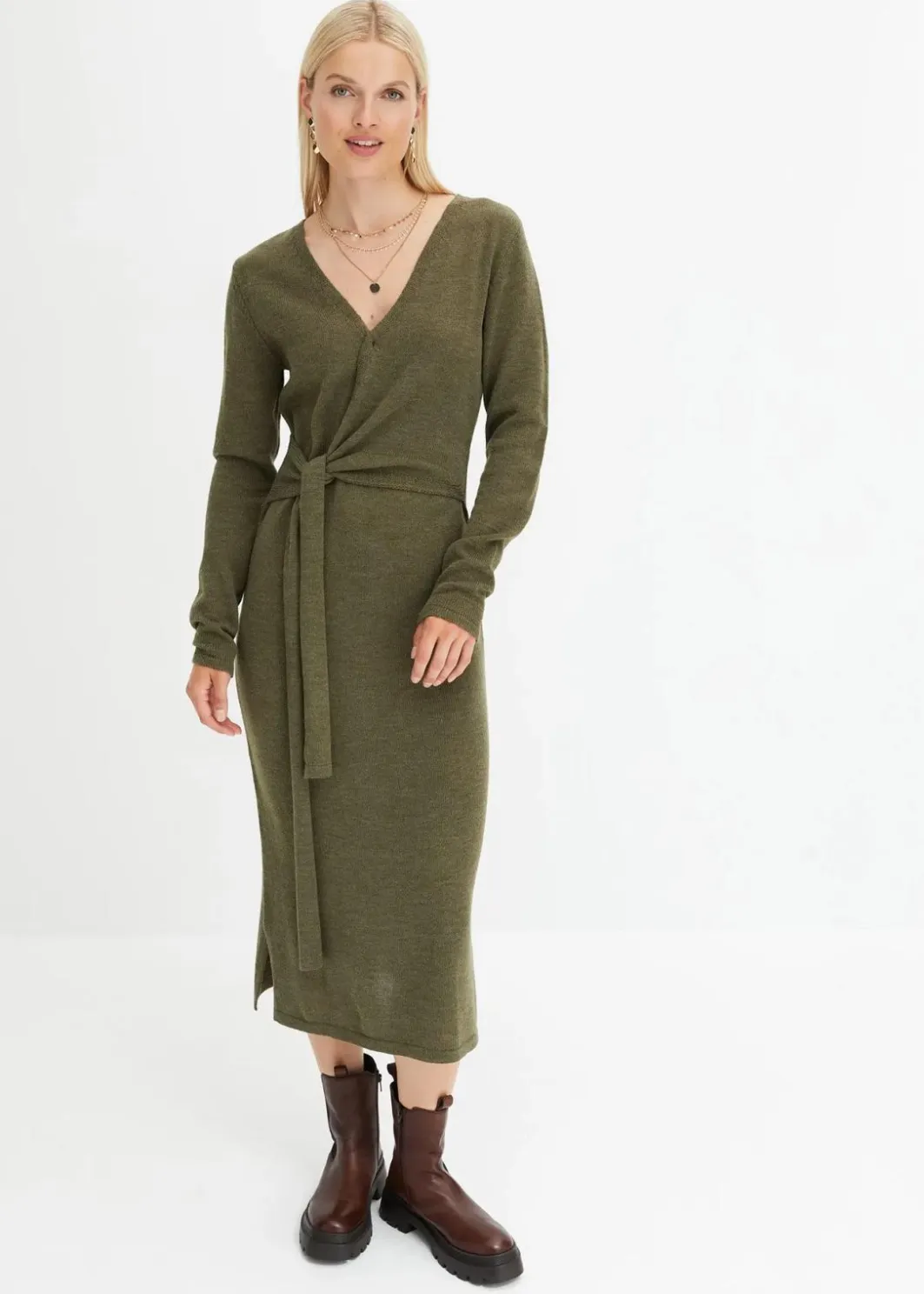 Midi-Strickkleid Damen Bekleidung·Umstandsmode|Bekleidung·Pullover & Strickjacken