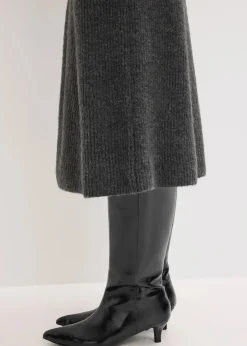 Midi-Strickrock Damen Bekleidung·Sportbekleidung|Röcke