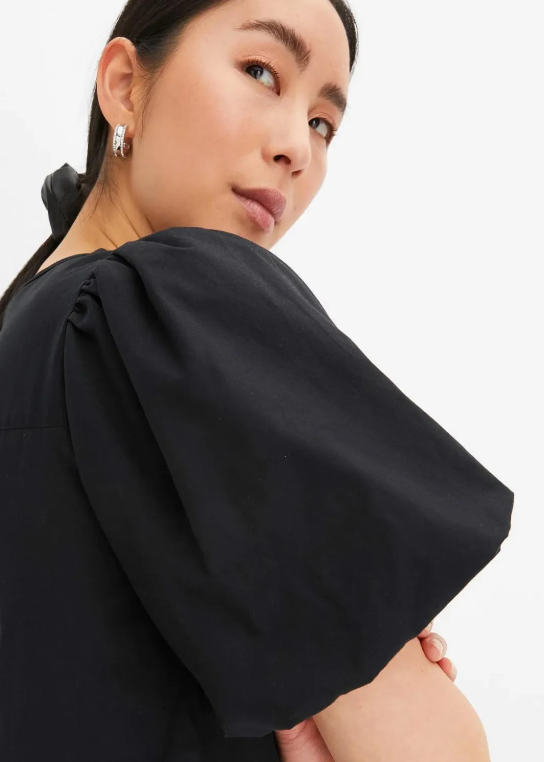 Online Midi-Web-Kleid aus Bio-Baumwolle Damen Bekleidung·Pullover & Strickjacken|Kleider