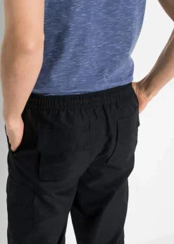 Online Mikrofaser 3/4-Hose mit Komfortschnitt, Regular Fit Herren Hosen|Basics