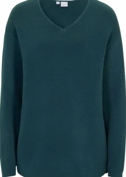 Outlet Milano Rib Pullover mit V-Ausschnitt Damen Bekleidung·Umstandsmode|Bekleidung·Jeans