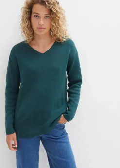 Outlet Milano Rib Pullover mit V-Ausschnitt Damen Bekleidung·Umstandsmode|Bekleidung·Jeans