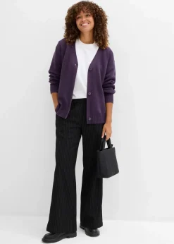 Hot Milano Rib-Feinstrickjacke Damen Bekleidung·Umstandsmode|Strickmode