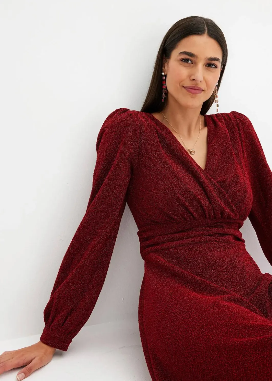 Damen bonprix Kleider|Bekleidung·Pullover & Strickjacken|Minikleid
