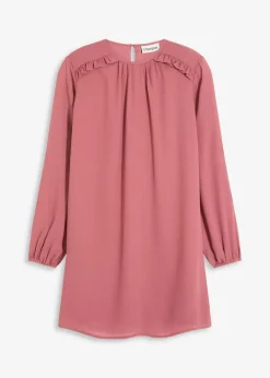 Damen bonprix Bekleidung·Pullover & Strickjacken|Kleider|Minikleid aus Chiffon mit Rüschen