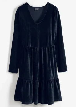 Online Minikleid aus elastischen Samt Damen Bekleidung·Pullover & Strickjacken|Kleider